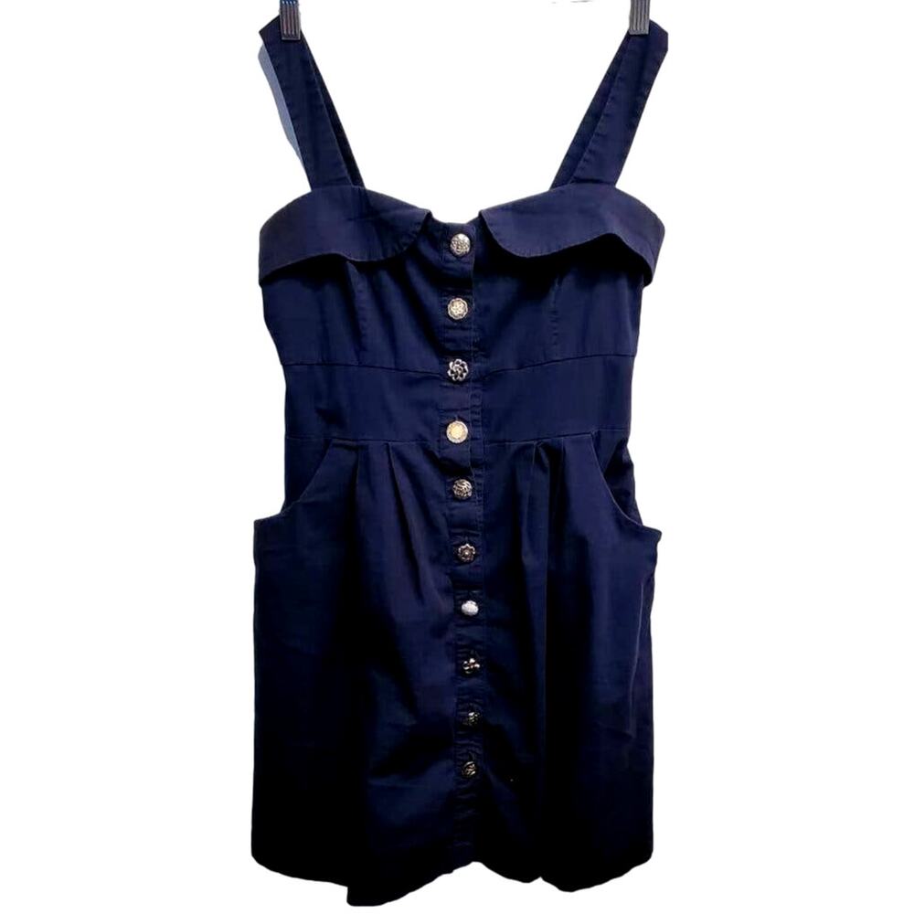 B.Smart Sleevless Tank Summer Dress Button Down Front with Pockets 14